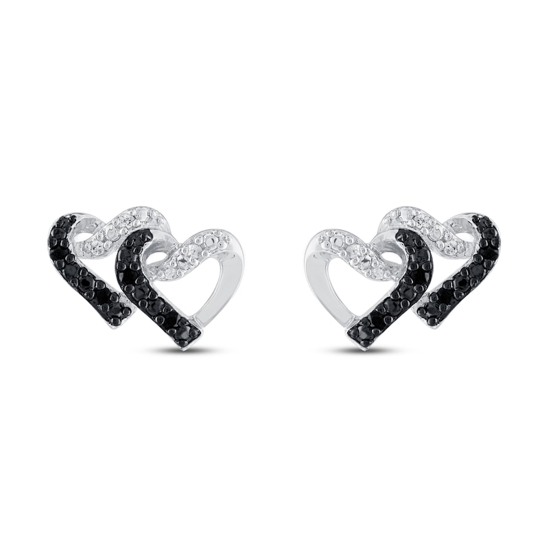 Black & White Diamond Earrings 1/10 ct tw Sterling Silver | Kay Outlet