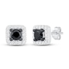 Thumbnail Image 1 of Black and White Diamond Earrings 5/8 ct tw Sterling Silver