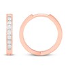 Thumbnail Image 2 of Diamond Hoop Earrings 1/6 ct tw 10K Rose Gold