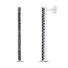 Thumbnail Image 1 of Black Diamond Dangle Earrings 3/8 ct tw Sterling Silver