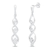 Thumbnail Image 0 of Memories Moments Magic Diamond Dangle Earrings 1/5 ct tw Round-cut Sterling Silver