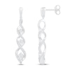 Thumbnail Image 1 of Memories Moments Magic Diamond Dangle Earrings 1/5 ct tw Round-cut Sterling Silver