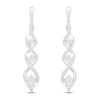 Thumbnail Image 2 of Memories Moments Magic Diamond Dangle Earrings 1/5 ct tw Round-cut Sterling Silver