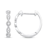 Thumbnail Image 3 of Diamond Twist Hoop Earrings 10K White Gold