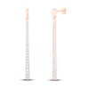 Diamond Drop Earrings 1/2 ct tw Round-Cut 10K Rose Gold