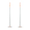 Diamond Drop Earrings 1/2 ct tw Round-Cut 10K Rose Gold