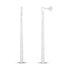 Thumbnail Image 1 of Diamond Drop Earrings 1/2 ct tw Round-Cut 10K White Gold