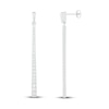 Thumbnail Image 2 of Diamond Drop Earrings 1/2 ct tw Round-Cut 10K White Gold