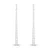 Thumbnail Image 3 of Diamond Drop Earrings 1/2 ct tw Round-Cut 10K White Gold