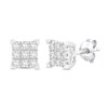Diamond Earrings 1/4 ct tw 10K White Gold