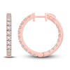 Thumbnail Image 1 of Diamond Hoop Earrings 3 ct tw Round-cut 10K Rose Gold