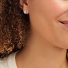Thumbnail Image 3 of Diamond Stud Earrings 1/4 ct tw Round-Cut 10K White Gold