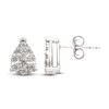 Diamond Earrings 1/2 ct tw Round-Cut 10K White Gold