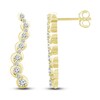 Thumbnail Image 1 of Diamond Journey Earrings 1 ct tw Round-Cut 10K Yellow Gold