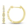 Thumbnail Image 1 of Diamond Hoop Earrings 1/6 ct tw Round-Cut 10K Yellow Gold