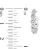 Thumbnail Image 3 of Diamond Hoop Earrings 1/3 ct tw Round-Cut 10K White Gold