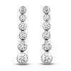 Diamond Drop Earrings 1 ct tw Round-Cut 14K White Gold