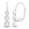 Thumbnail Image 0 of Diamond Earrings 1/2 ct tw Round-cut 10K White Gold