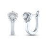 Thumbnail Image 0 of Diamond Hoop Earrings 1/10 ct tw Round-cut Sterling Silver