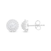 Thumbnail Image 1 of Lab-Grown Diamonds by KAY Circle Stud Earrings 1 ct tw Round-cut 14K White Gold