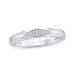 Adore Diamond Wedding Band 1/20 ct tw 10K White Gold