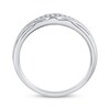 Thumbnail Image 3 of Adore Men's Diamond Wedding Band 1/15 ct tw 10K White Gold