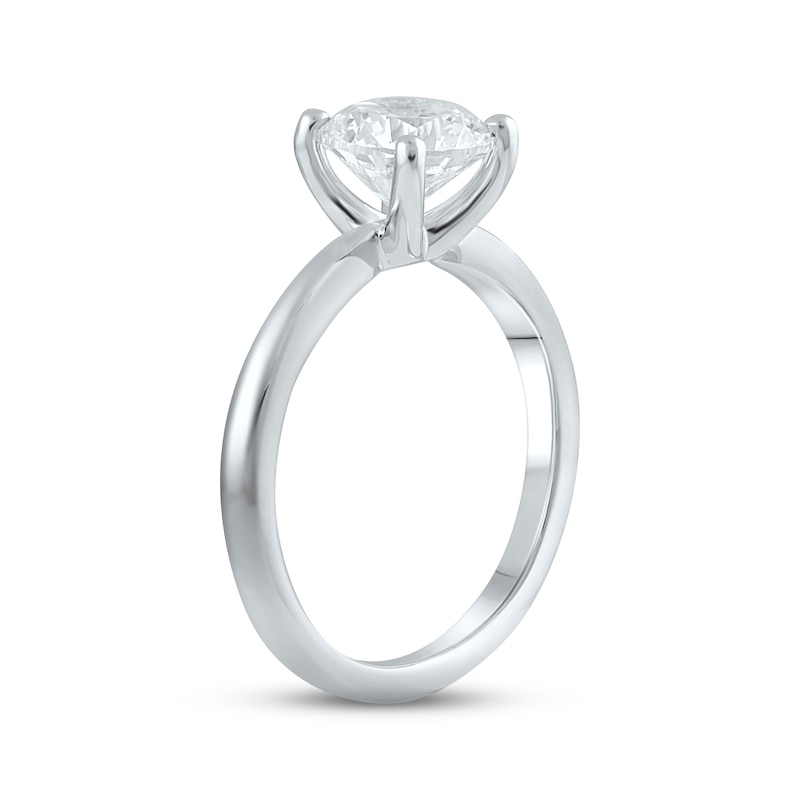 Lab-Created Diamonds by KAY Solitaire Ring 1-3/4 ct tw Round-cut 14K White Gold (F/SI2)