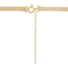 Thumbnail Image 3 of Heart Charm Bismark Necklace Hollow 14K Yellow Gold 18"