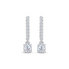 Thumbnail Image 1 of Diamond Drop Earrings 1/4 ct tw 14K White Gold