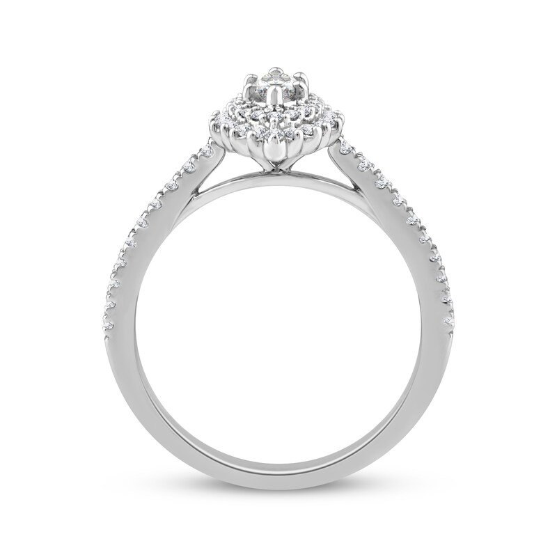 Main Image 3 of Adore Marquise-Cut Diamond Engagement Ring 5/8 ct tw 14K White Gold