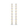 Thumbnail Image 2 of Round-Cut Diamond Hoop Earrings 1/3 ct tw 10K Yellow Gold