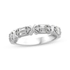 Thumbnail Image 0 of XO from KAY Baguette & Round-Cut Diamond Anniversary Band 3/8 ct tw 14K White Gold