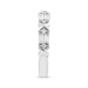 Thumbnail Image 2 of XO from KAY Baguette & Round-Cut Diamond Anniversary Band 3/8 ct tw 14K White Gold