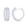 Thumbnail Image 0 of Diamond Three-Row Hoop Earrings 2 ct tw 10K White Gold