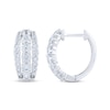 Thumbnail Image 1 of Diamond Three-Row Hoop Earrings 2 ct tw 10K White Gold