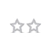 Thumbnail Image 2 of Diamond Star Outline Stud Earrings 1/8 ct tw 10K White Gold