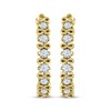 Thumbnail Image 2 of Diamond Infinity Symbol Hoop Earrings 1/4 ct tw 10K Yellow Gold
