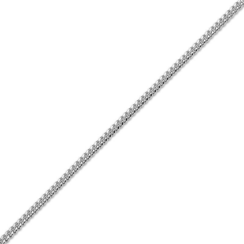 Main Image 1 of 2.8mm Diamond-Cut Miami Cuban Curb Chain Necklace Solid Sterling Silver 18"