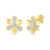 Thumbnail Image 1 of Diamond Flower Earrings 1/10 ct tw 10K Yellow Gold
