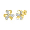 Thumbnail Image 1 of Diamond Clover Stud Earrings 1/5 ct tw 10K Yellow Gold
