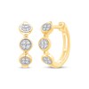 Thumbnail Image 1 of Diamond Circles Hoop Earrings 1/10 ct tw 10K Yellow Gold