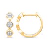 Thumbnail Image 3 of Diamond Circles Hoop Earrings 1/10 ct tw 10K Yellow Gold