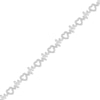 Thumbnail Image 2 of Diamond Heartbeat & Heart Link Bracelet 1/5 ct tw Sterling Silver 7.5"