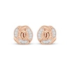 Thumbnail Image 2 of Diamond Rose Stud Earrings 1/5 ct tw 10K Rose Gold