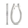 Thumbnail Image 1 of Diamond Inside-Out Hoop Earrings 1/2 ct tw 10K White Gold