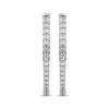 Thumbnail Image 2 of Diamond Inside-Out Hoop Earrings 1/2 ct tw 10K White Gold