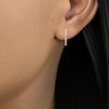 Thumbnail Image 4 of Diamond Inside-Out Hoop Earrings 1/2 ct tw 10K White Gold