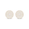 Thumbnail Image 2 of Baguette & Round-Cut Multi-Diamond Circle Stud Earrings 1 ct tw 10K Yellow Gold