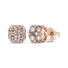 Thumbnail Image 1 of Le Vian Multi-Diamond Cushion Stud Earrings 3/4 ct tw 14K Strawberry Gold