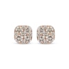 Thumbnail Image 2 of Le Vian Multi-Diamond Cushion Stud Earrings 3/4 ct tw 14K Strawberry Gold